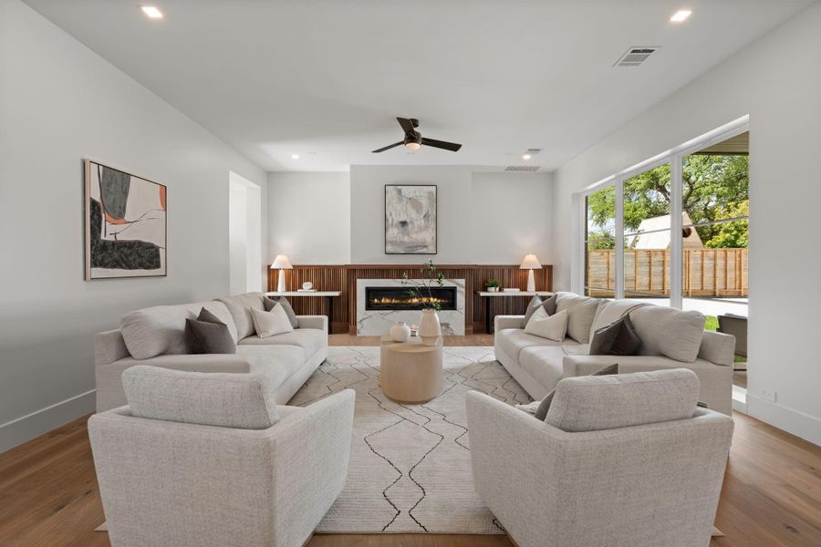 Furnished interior view inside a new home in , Houston (Image 12).