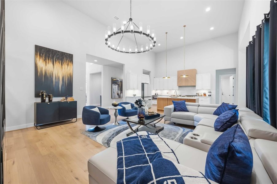 Furnished interior view inside a new home in Artavia, Conroe (Image 27).