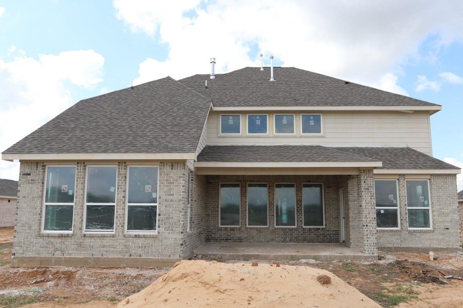 Backyard with covered patio - Still under construction!