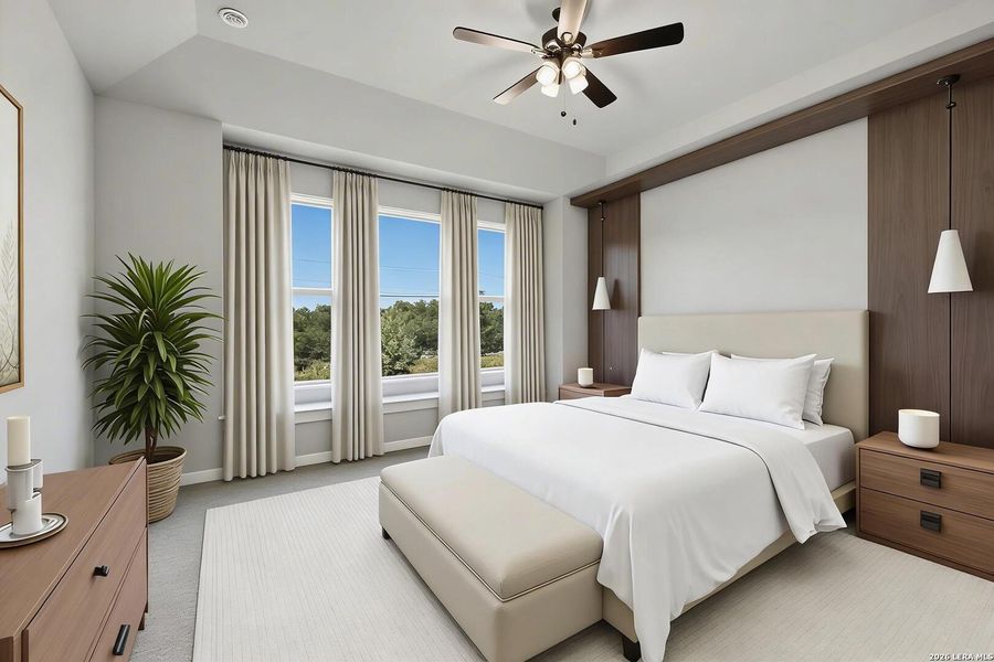 Furnished interior view inside a new home in Windsong, Boerne (Image 9).