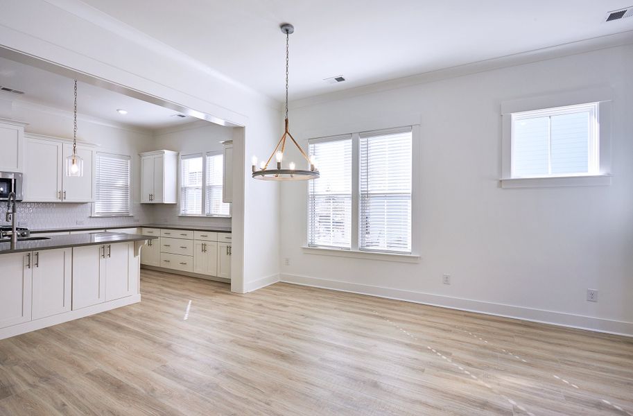 Representative unfurnished interior of a home built from the Bluffton by Homes by Dickerson in Nexton, Summerville (Image 14). Representative unfurnished interior of a home built from the Bluffton by Homes by Dickerson in Nexton, Summerville (Image 14).