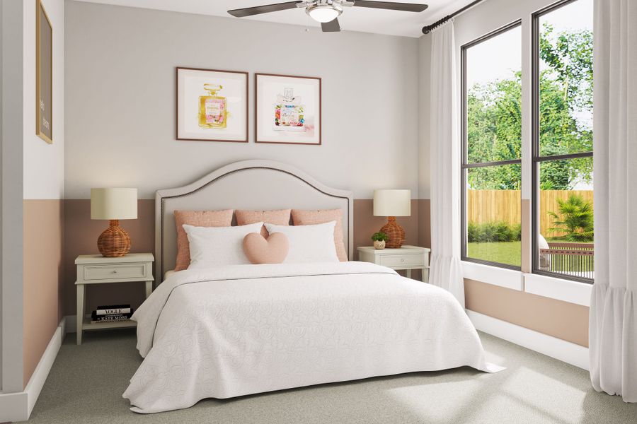 Representative furnished interior of a home built from the Lisbon by Tri Pointe Homes in Legacy Grove, Montgomery (Image 19).