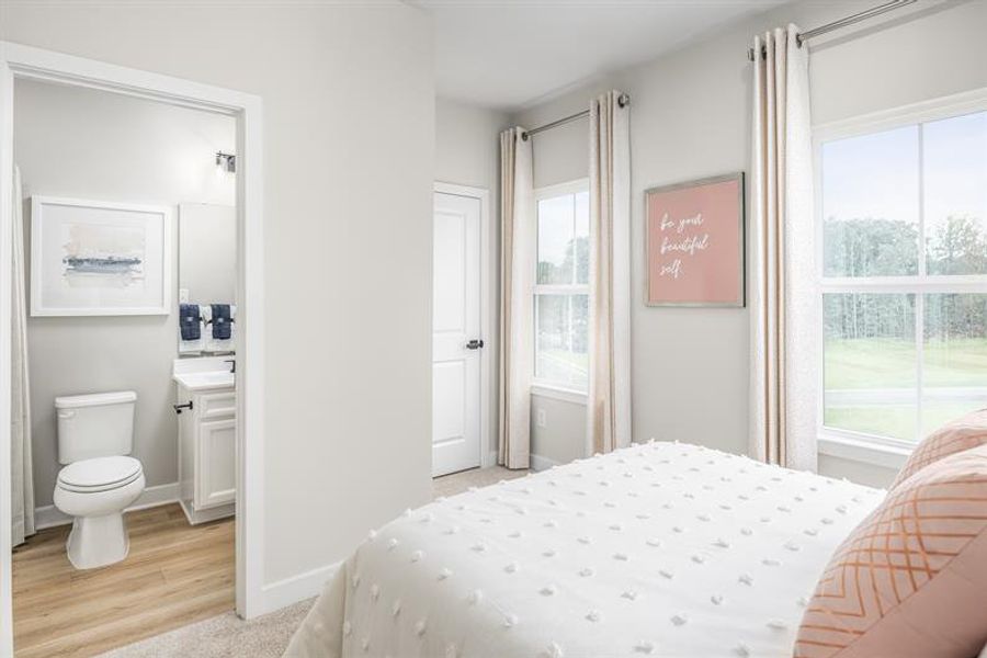 Furnished interior view inside a new home in Ashley Townhomes, Charlotte (Image 17).