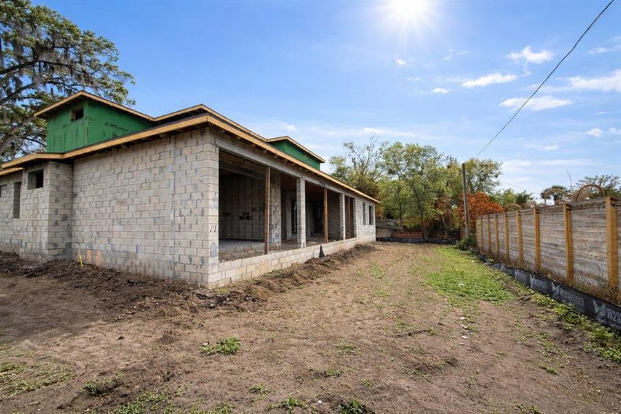 Exterior details and patio area of a home in , Winter Park (Image 3). Exterior details and patio area of a home in , Winter Park (Image 3).