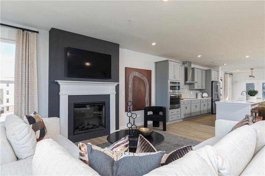 Furnished interior view inside a new home in , Atlanta (Image 18).