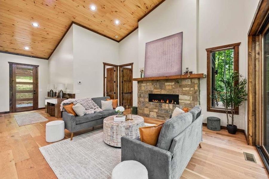 Furnished interior view inside a new home in , Blue Ridge (Image 6).