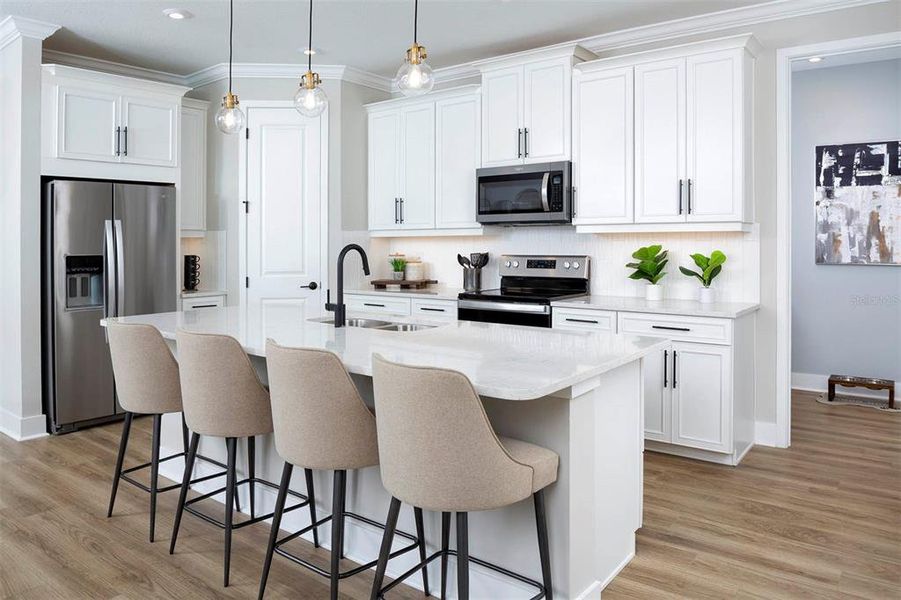 Furnished interior view inside a new home in Wellen Park, Venice (Image 10).