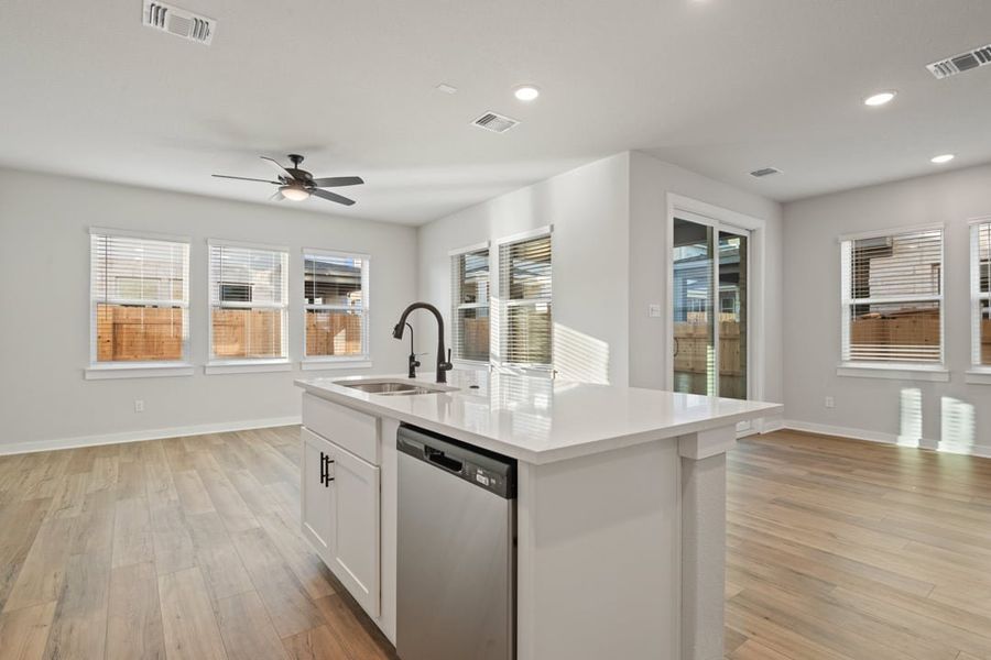 Furnished interior view inside a new home in Union Collection at Park Central, Georgetown (Image 13). Furnished interior view inside a new home in Union Collection at Park Central, Georgetown (Image 13).