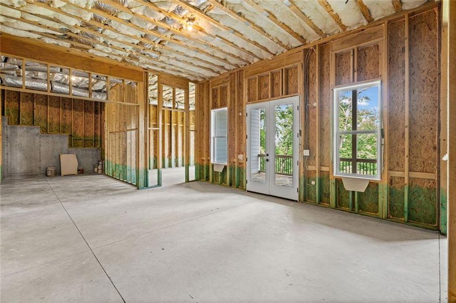 In-progress construction of a new home in , Dawsonville, GA (Image 60).