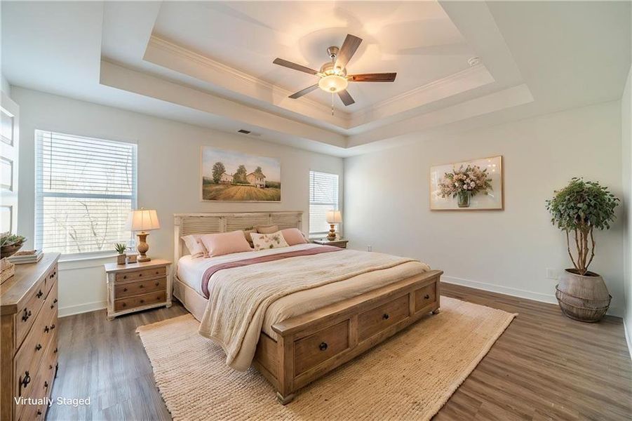 Furnished interior view inside a new home in Alcovy Estates, Monroe (Image 12).