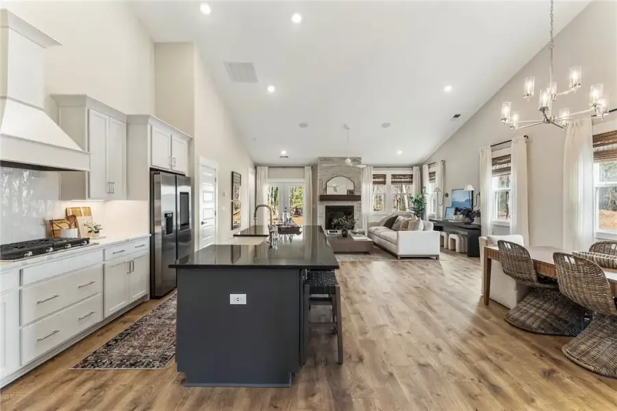 This open concept living area features a spacious