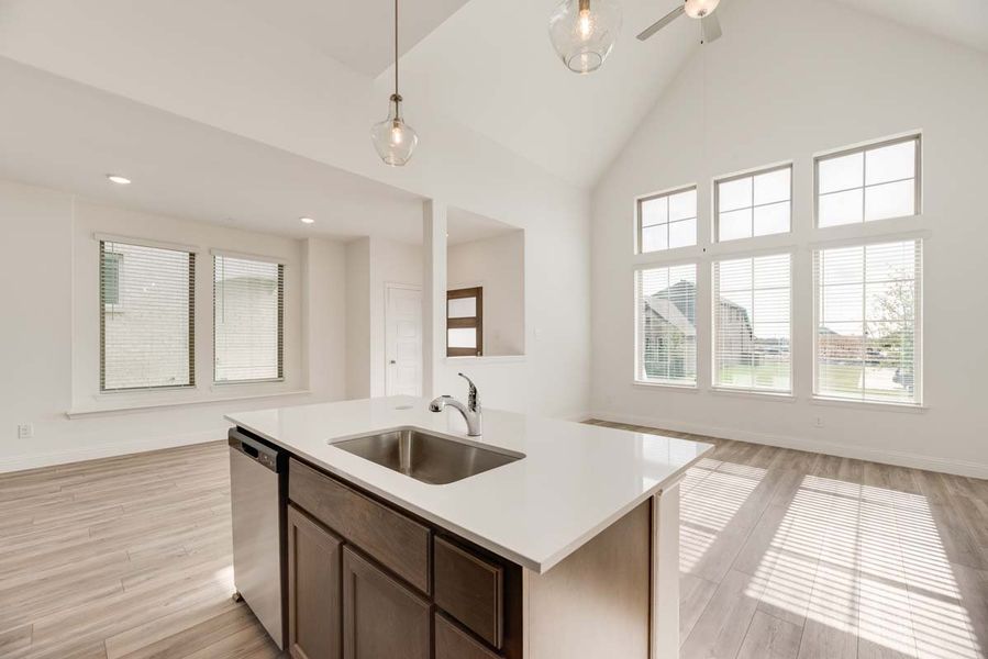 Representative furnished interior of a home built from the Mulberry by Pacesetter Homes in Elevon, Lavon (Image 9).