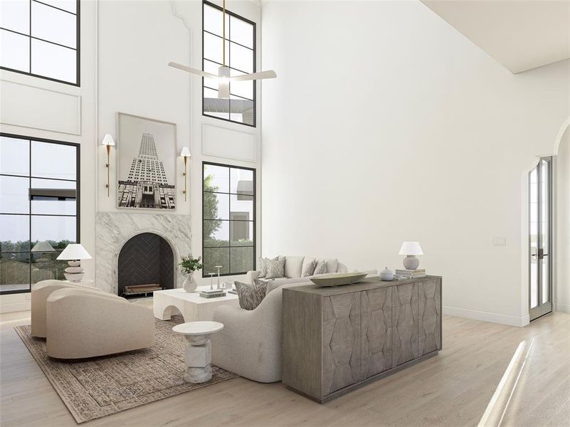 Furnished interior view inside a new home in , Heath (Image 7).