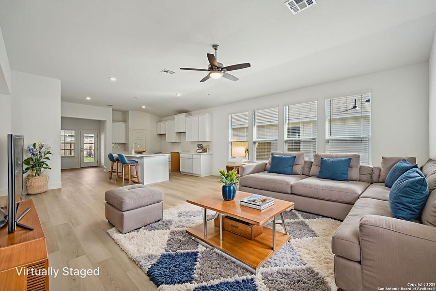 Furnished interior view inside a new home in Estancia Ranch - Premier Series, San Antonio (Image 3).