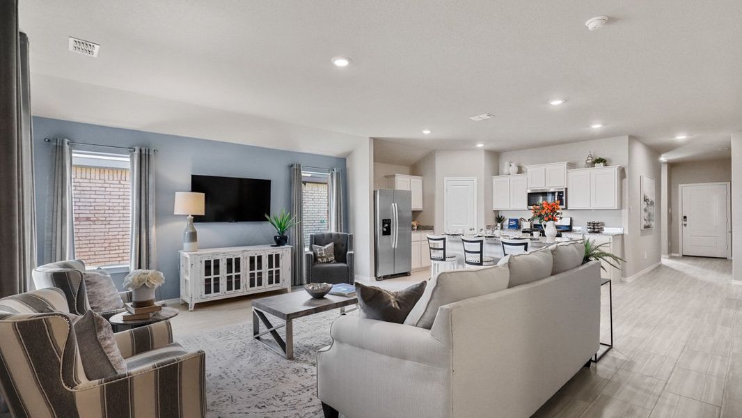 Furnished interior view inside a new home in Rosewood at Beltmill, Fort Worth (Image 16).