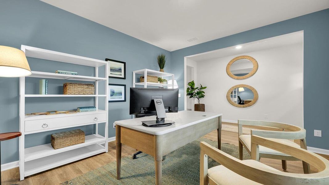 Furnished interior view inside a new home in The Cove at Mallard Crossing, Summerville (Image 14).