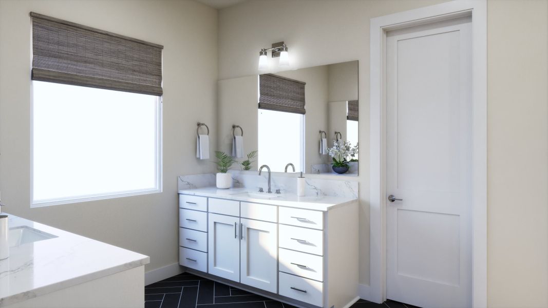Representative furnished interior of a home built from the 5052 by Risewell Homes in Freedom at Anthem, Kyle (Image 11).