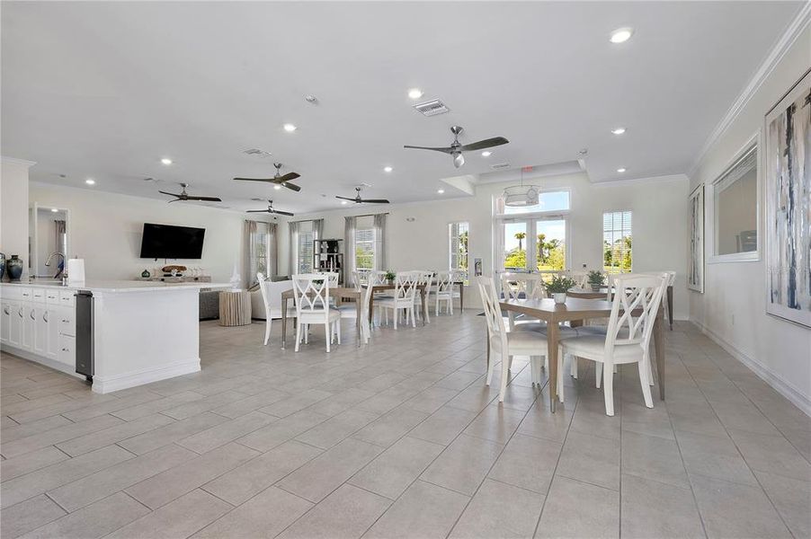 Furnished interior view inside a new home in Palmetto Landing at Babcock Ranch - Tradition, Punta Gorda (Image 5).