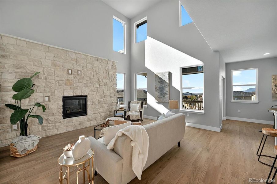 Furnished interior view inside a new home in , Colorado Springs (Image 37). Furnished interior view inside a new home in , Colorado Springs (Image 37).