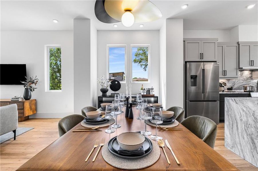 Furnished interior view inside a new home in , Atlanta (Image 30).