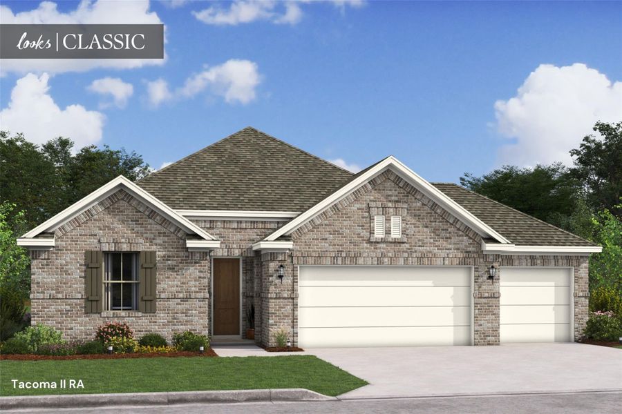 Charming Tacoma II home design with elevation RA built by K. Hovnanian Homes in beautiful Cane Crossing. (*Artist rendering used for illustration purposes only.)