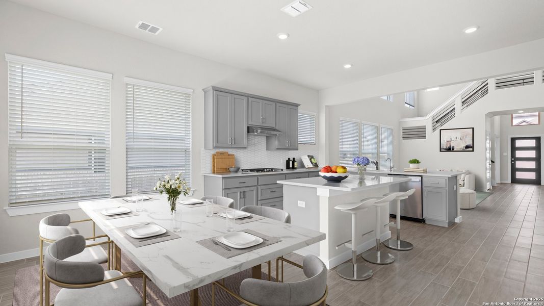 Furnished interior view inside a new home in Meyer Ranch, New Braunfels (Image 10). Furnished interior view inside a new home in Meyer Ranch, New Braunfels (Image 10).