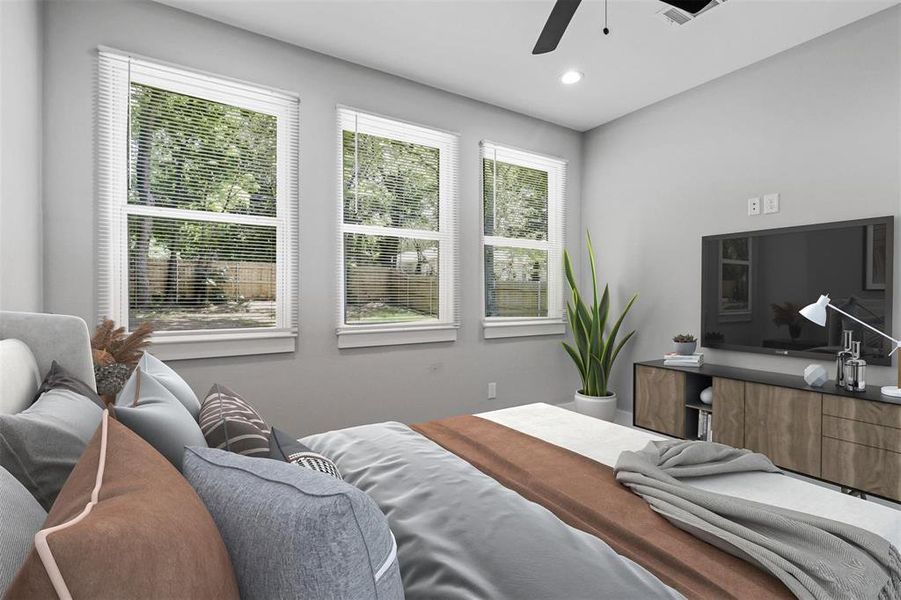 Furnished interior view inside a new home in , Denison (Image 18).