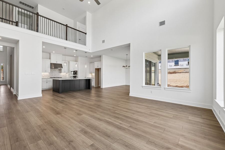 Representative unfurnished interior of a home built from the Rainey by Taylor Morrison in Santa Rita Ranch, Liberty Hill (Image 19).