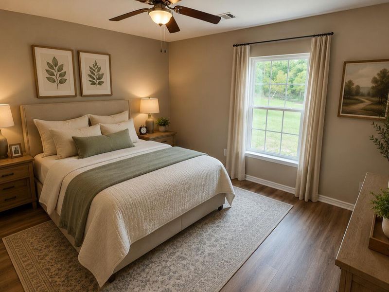 Furnished interior view inside a new home in , Lovelady (Image 7).