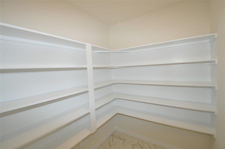 Spacious Pantry.