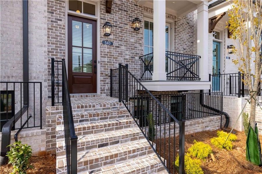 Front balcony overlooking Park Street. Property faces East.