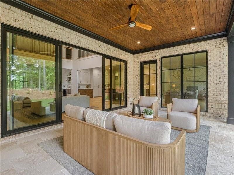 Exterior details and patio area of a home in , Alpharetta (Image 41).
