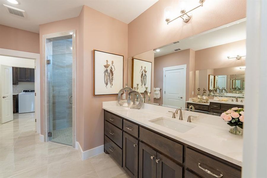 Furnished interior view inside a new home in , Little Elm (Image 12).