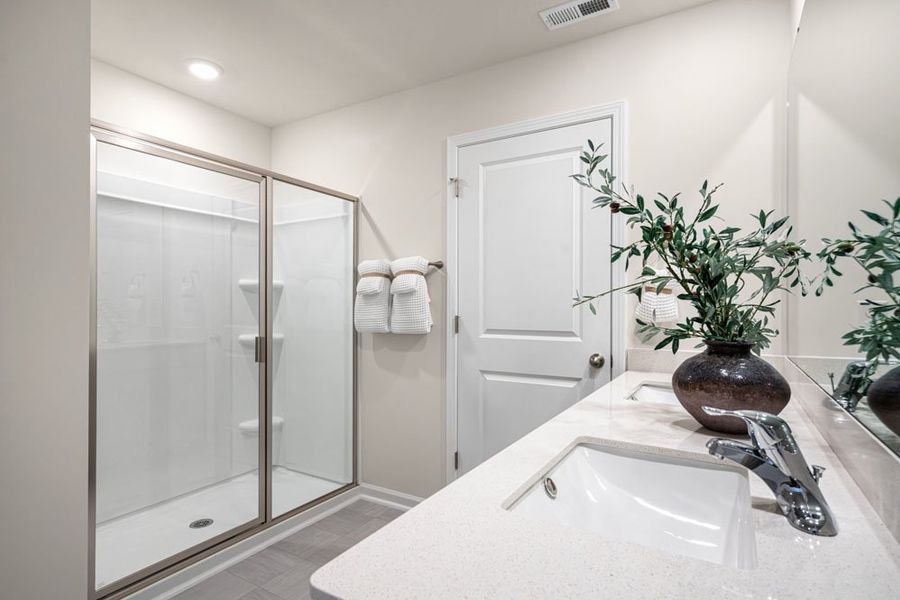 Representative furnished interior of a home built from the HAYDEN by D.R. Horton in Gretchen Pines, West End (Image 16).