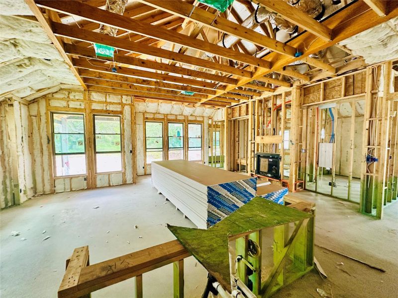 From Open Concept Kitchen to Family Room