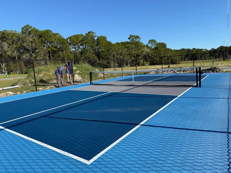 Pickleball court - construction almost complete! Pickleball court - construction almost complete!
