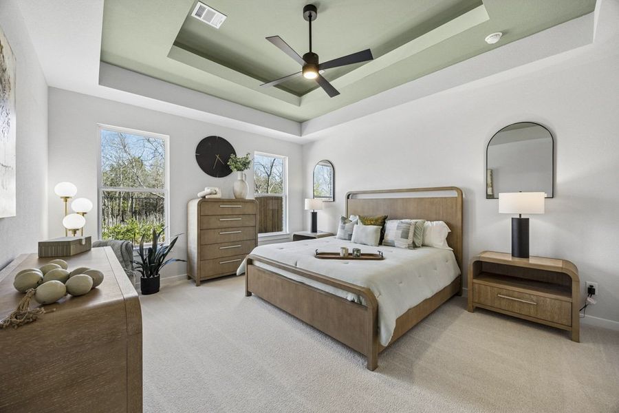 Furnished interior view inside a new home in Mercer Meadows, Royse City (Image 15).