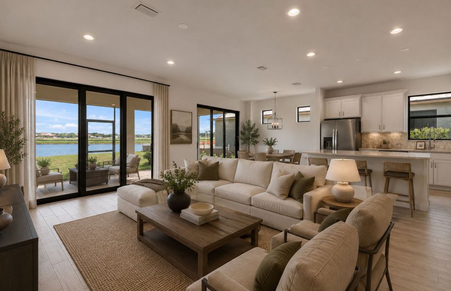 Furnished interior view inside a new home in Del Webb Naples, Immokalee (Image 11).