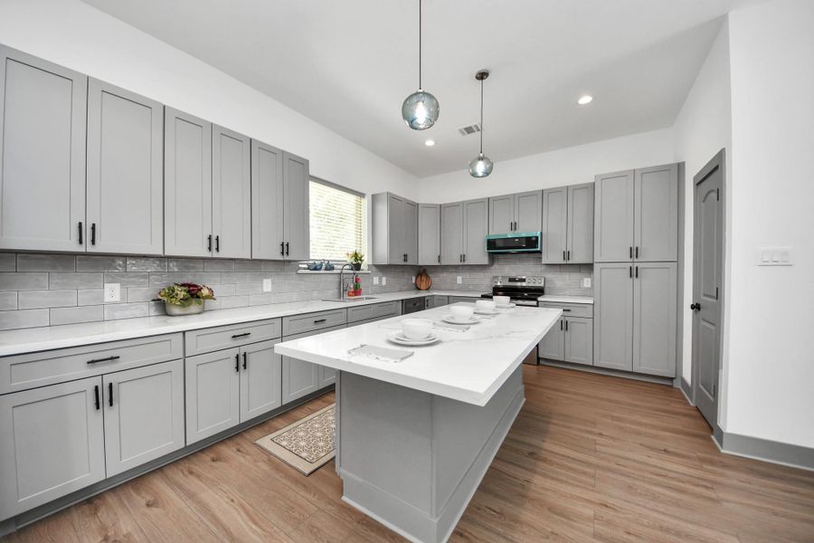Furnished interior view inside a new home in , Houston (Image 13).