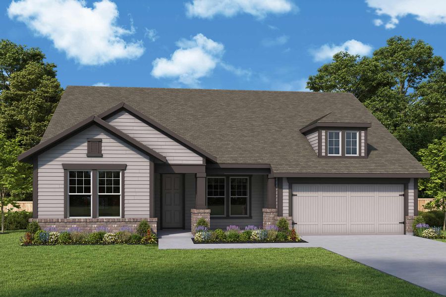 Front exterior of a home in the Old Mill Preserve community, located in Dallas, GA (Image 10).