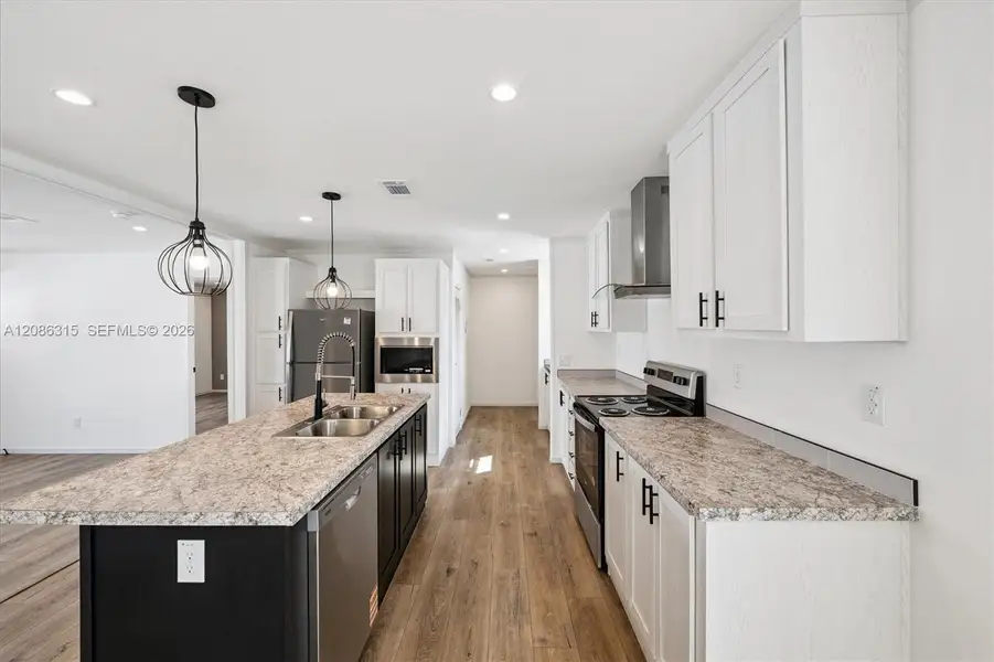 Furnished interior view inside a new home in , Miami (Image 4).