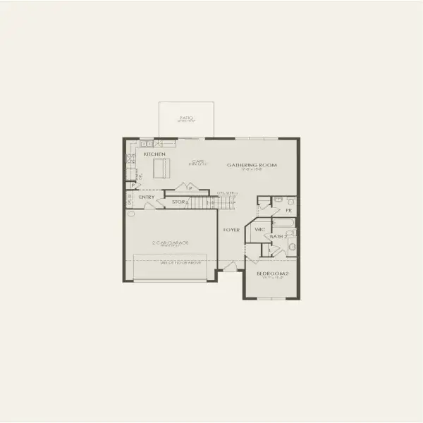 2D floor plan layout for the Imperial by Pulte Homes in Highland Pines, Leesburg, FL (Image 4).