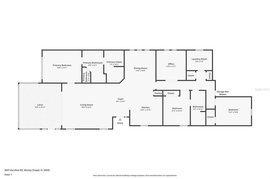 2D floor plan layout of this home in , Wesley Chapel, FL (Image 5).