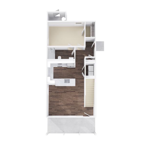 2D floor plan layout for the Monroe by Foundation Home Builders LLC in Ambergate II, Rocky Mount, NC (Image 2).