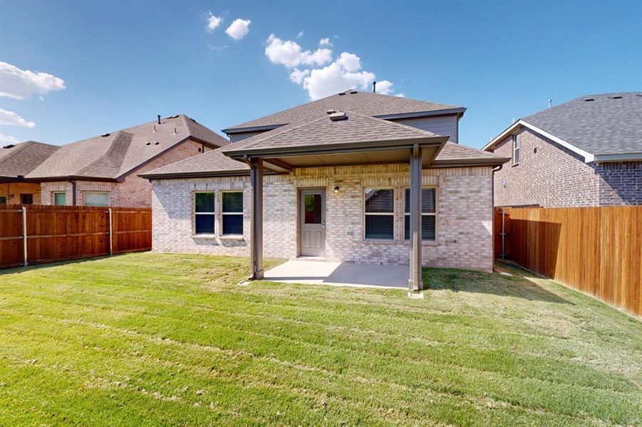 Front exterior of a new home in Forest Park, Princeton, TX, highlighting curb appeal (Image 21). Front exterior of a new home in Forest Park, Princeton, TX, highlighting curb appeal (Image 21).