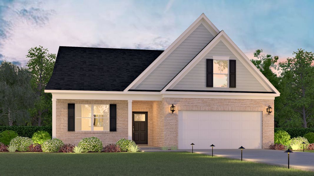 Representative exterior photo of a completed home built from the Barrett by Veranda Homes in Heritage Bay, Sumter, SC (Image 4).