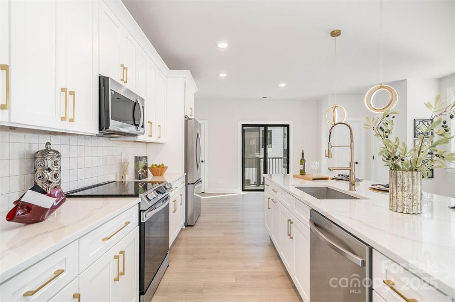 Furnished interior view inside a new home in , Charlotte (Image 8).