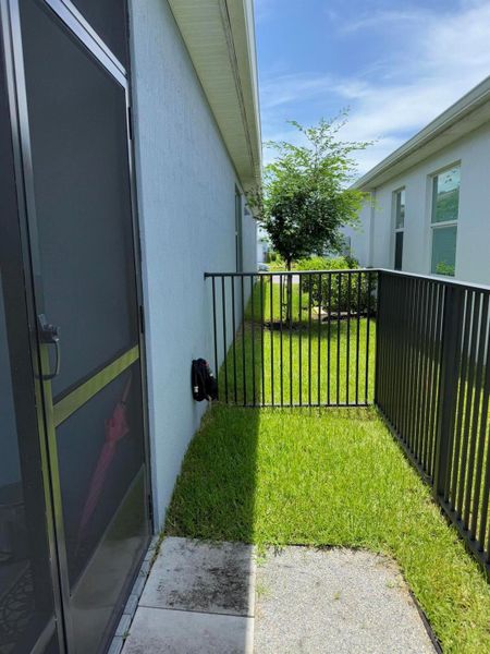 Exterior details and patio area of a home in Tradition - Kenley, Port St. Lucie (Image 24). Exterior details and patio area of a home in Tradition - Kenley, Port St. Lucie (Image 24).