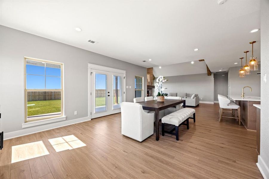Furnished interior view inside a new home in , Cleburne (Image 8).