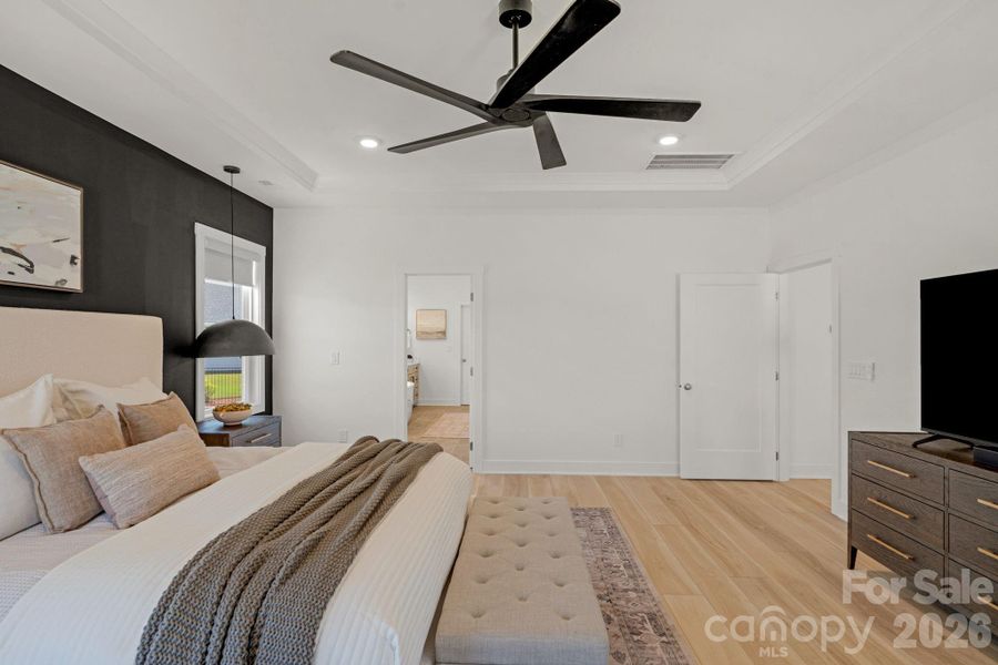 Furnished interior view inside a new home in , Fort Mill (Image 42).